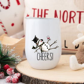Tipsy Snowman UV DTF DecalsI