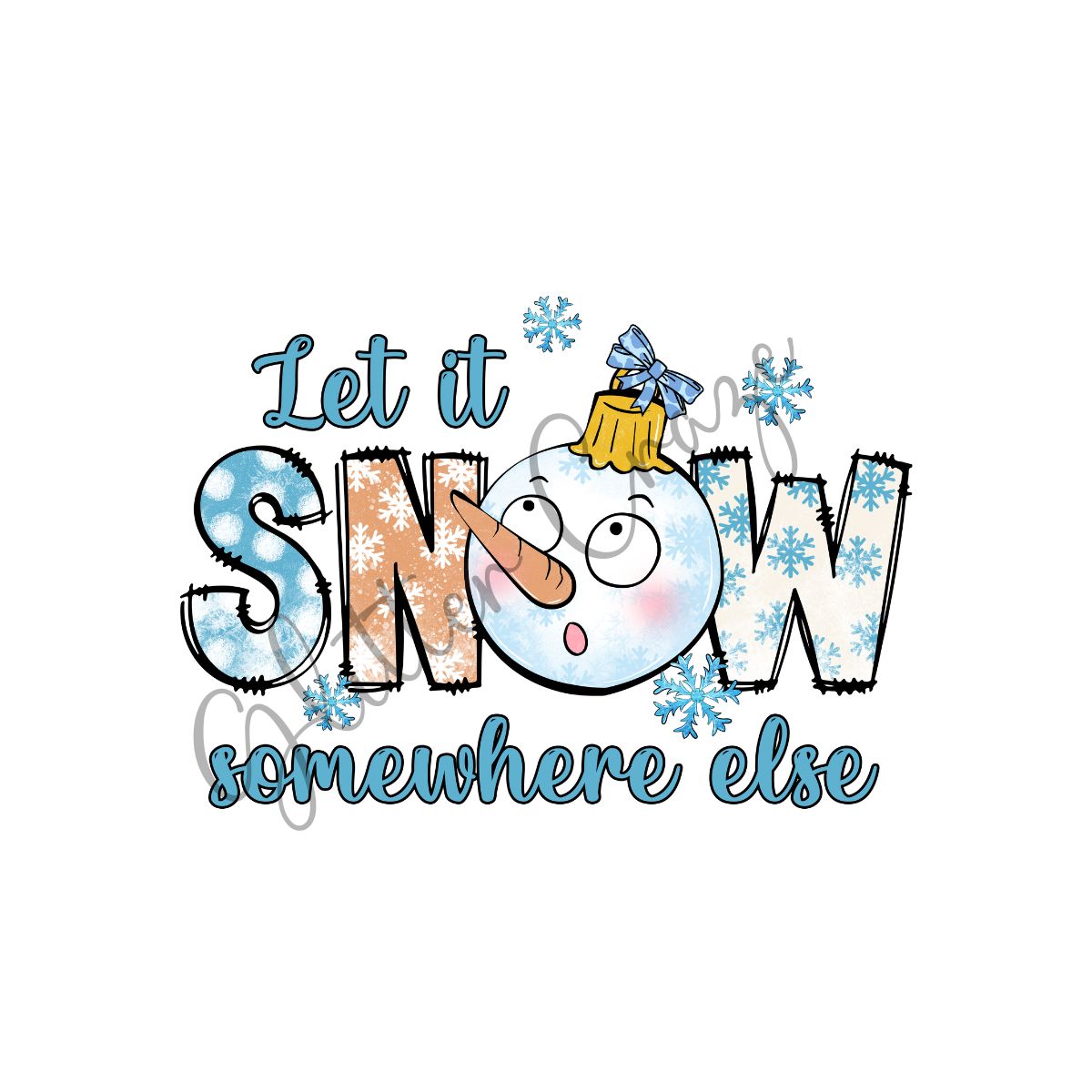 Blue Winter UV DTF Decals 13 Designs to choose from