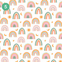 All the Rainbows 12x12 Vinyl Sheets- 12 Designs Available