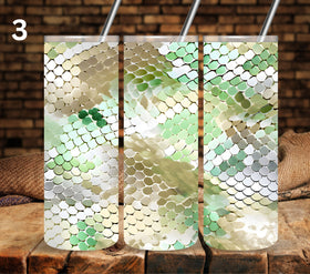Ombre scales #3 vinyl tumbler wraps