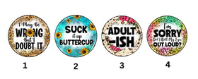 Sarcastic Coffee Tumbler UV DTF Decals