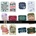 Christmas Tags UV DTF Decal Sheets 4 Designs