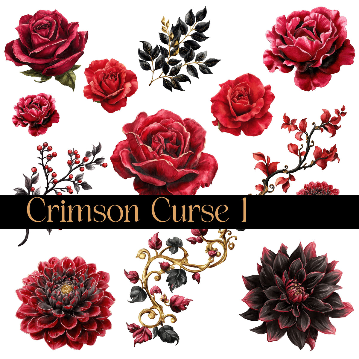 Crimson Curse Collection Decal sheets-8 styles