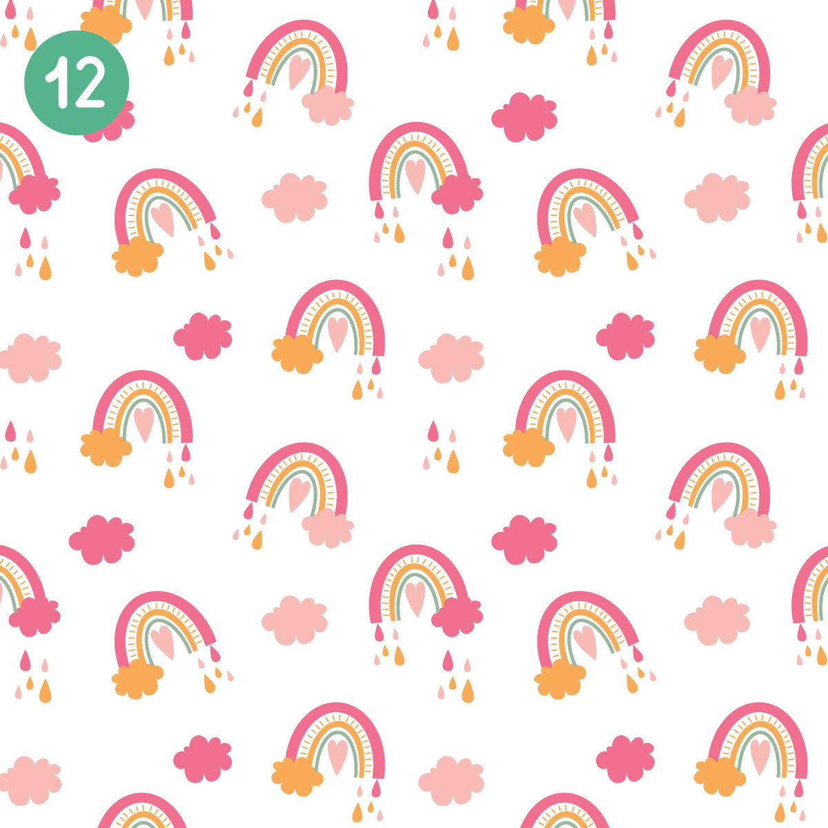 All the Rainbows 12x12 Vinyl Sheets- 12 Designs Available