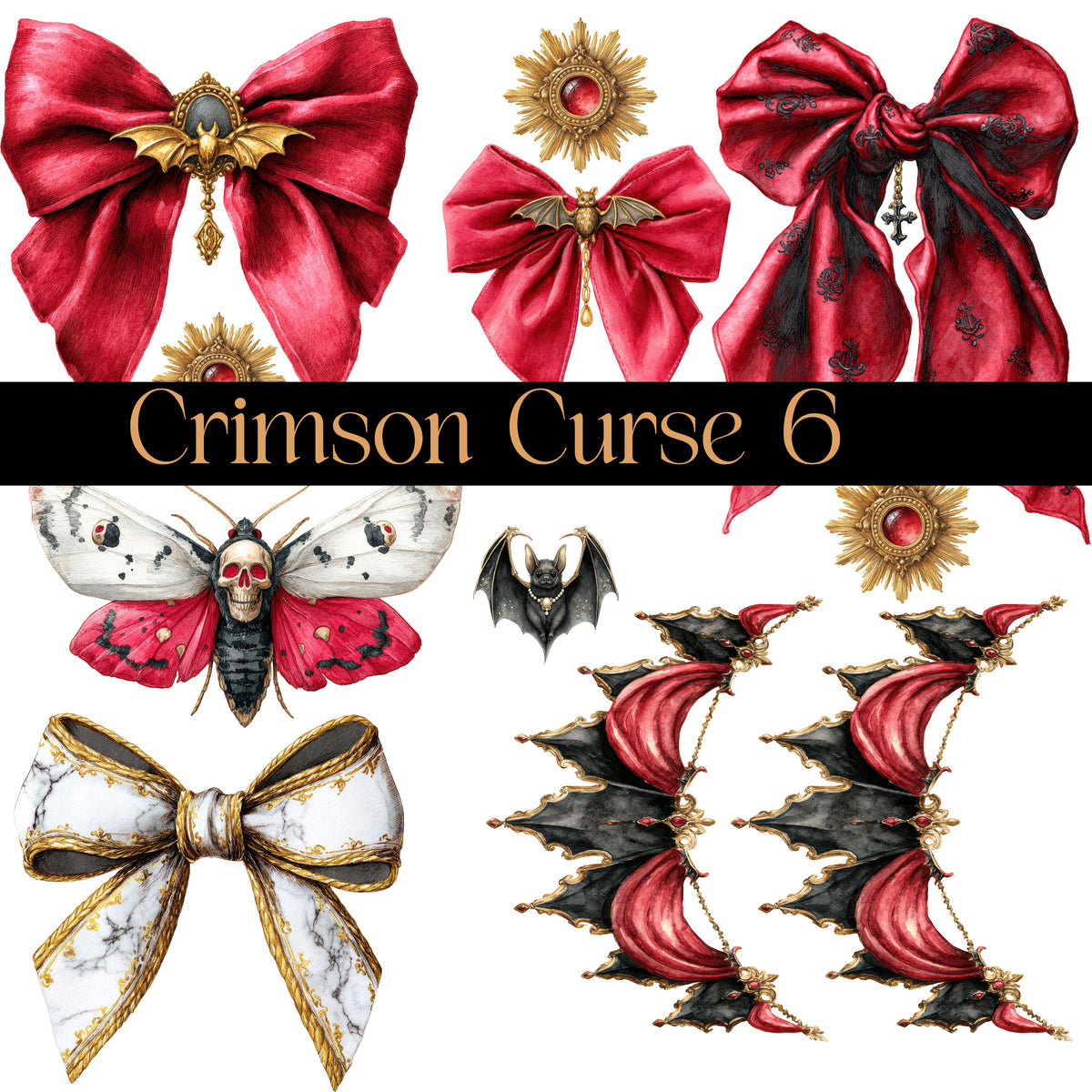 Crimson Curse Collection Decal sheets-8 styles