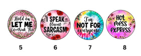 Sarcastic Coffee Tumbler UV DTF Decals