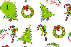 Grinchmas Vinyl collection- 18 Prints 12 x12 adhesive vinyl sheets