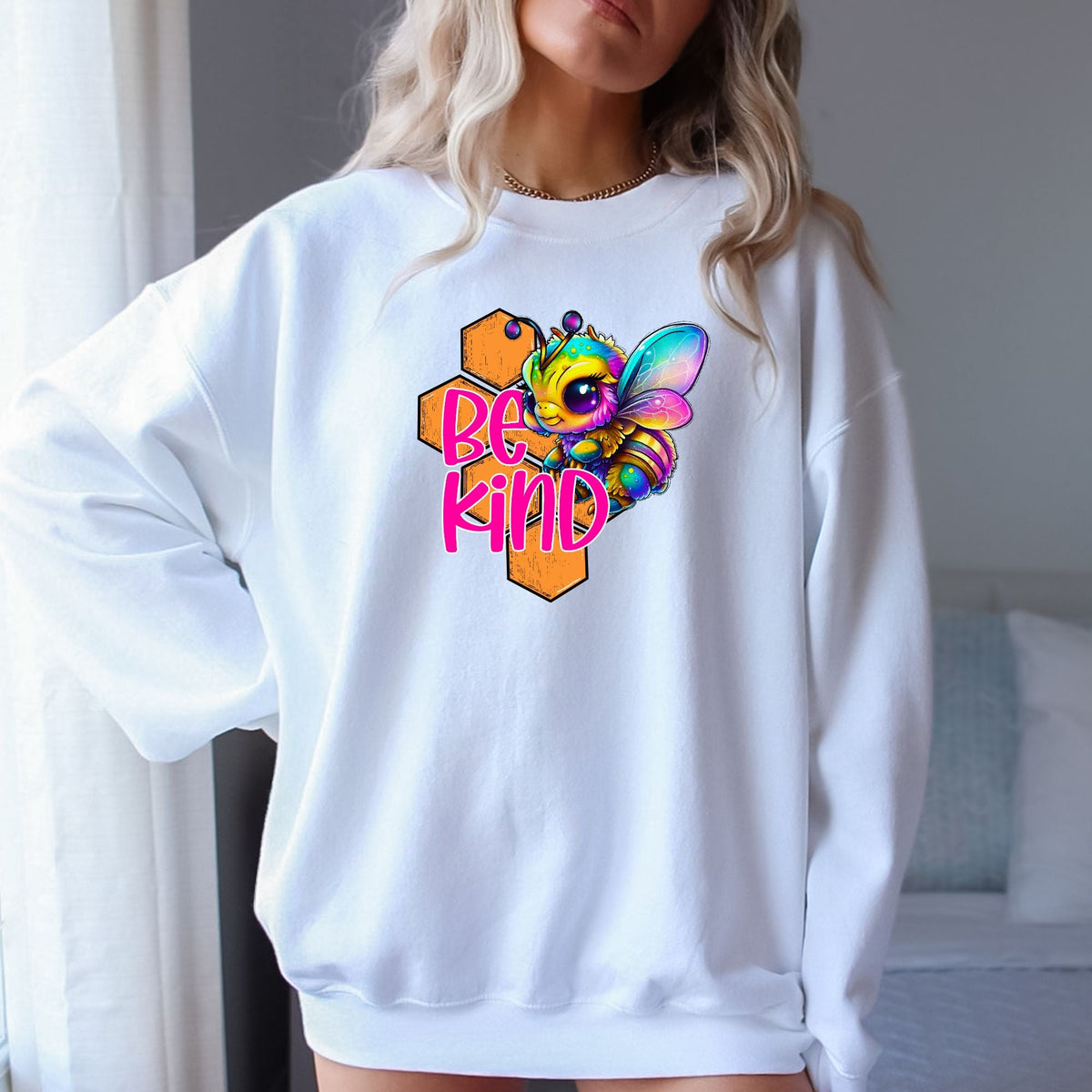 Bee Kind Neon DTF Transfer