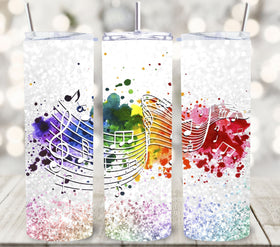 Music Note Tumbler wraps- 11 Designs