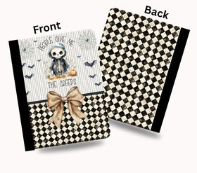 People give me the Creeps vinyl composition notebook wrap