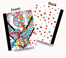 Seuss since 1904 vinyl composition notebook wrap