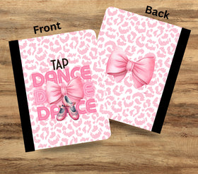 Tap Dance Pink vinyl composition notebook wrap