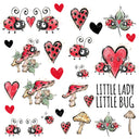 Cute Ladybugs UV DTF Decal Sheets-5 Design Options