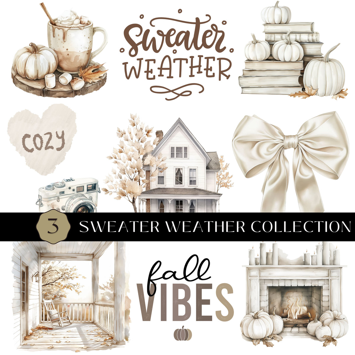 Sweater Weather Collection UV DTF Decal Sheets- 3 Designs