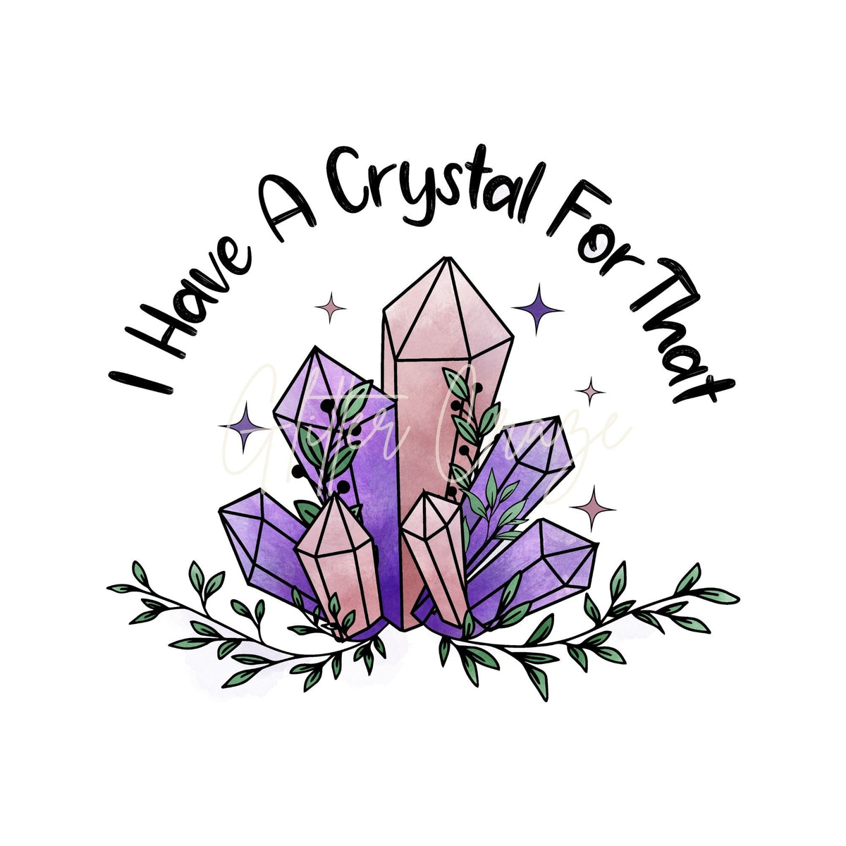 Crystals UV DTF Decals 5 designs