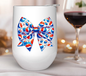 Pepsi bow UV DTF Decals