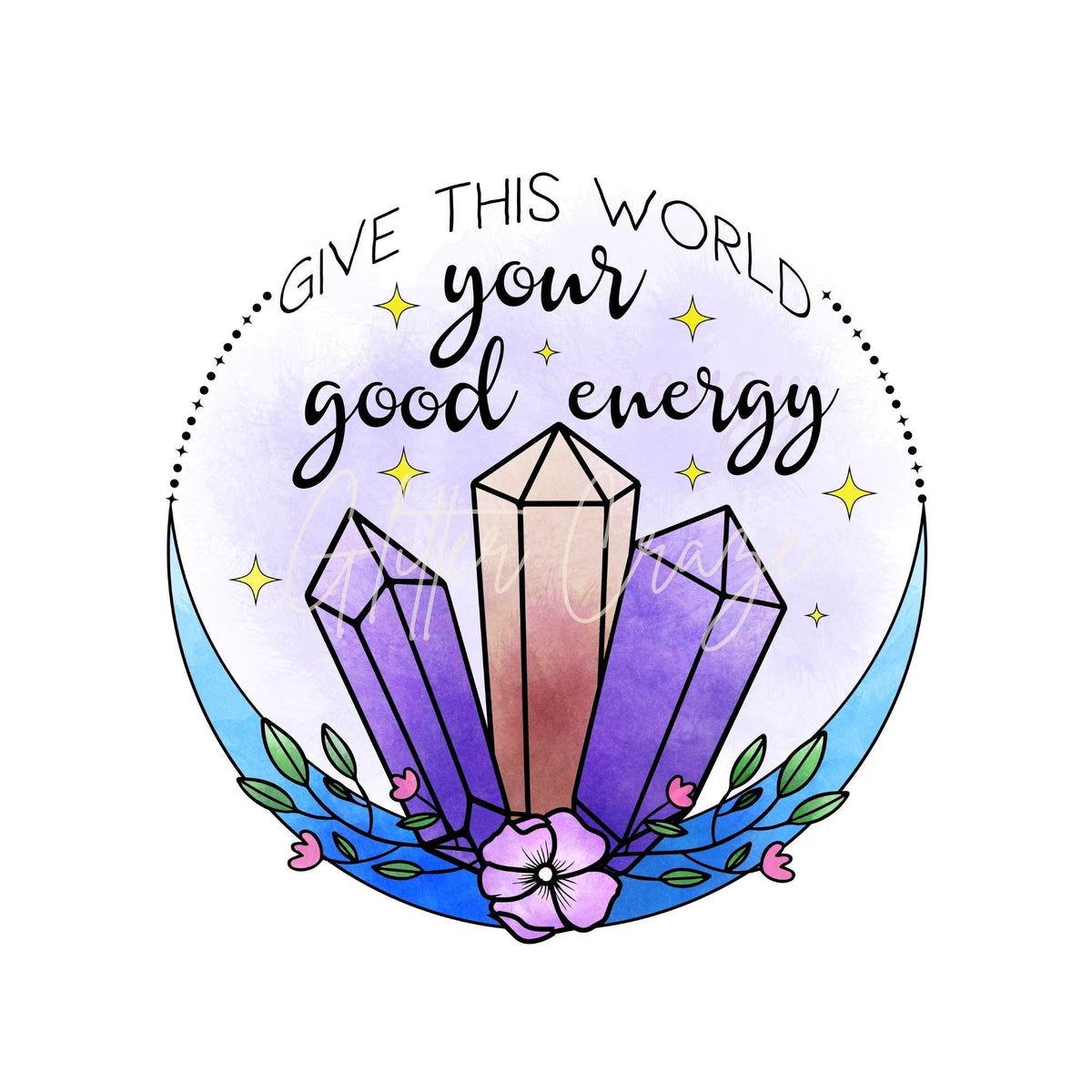 Crystals UV DTF Decals 5 designs