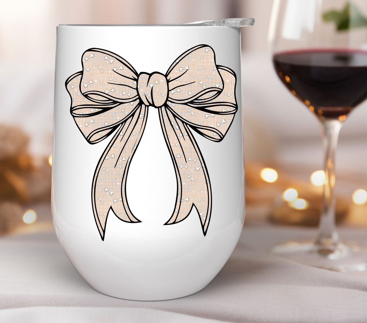 Cute Dog Coquette Bow Collection UV DTF Decals- 12 Colors