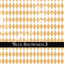 Blue Snowmen Collection UV DTF Decal Sheets 5 design options