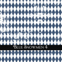 Blue Snowmen Collection UV DTF Decal Sheets 5 design options