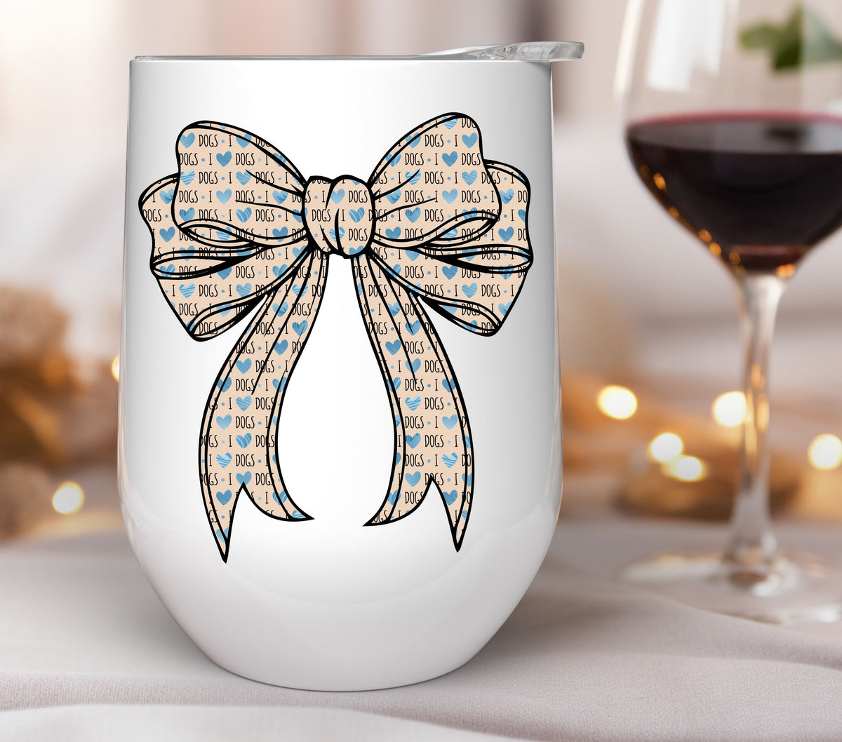 Cute Dog Coquette Bow Collection UV DTF Decals- 12 Colors