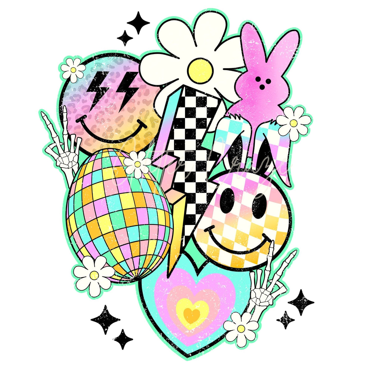 Easter UV DTF Decals 2 designs