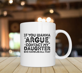 Contact my daughter UV DTF Decals