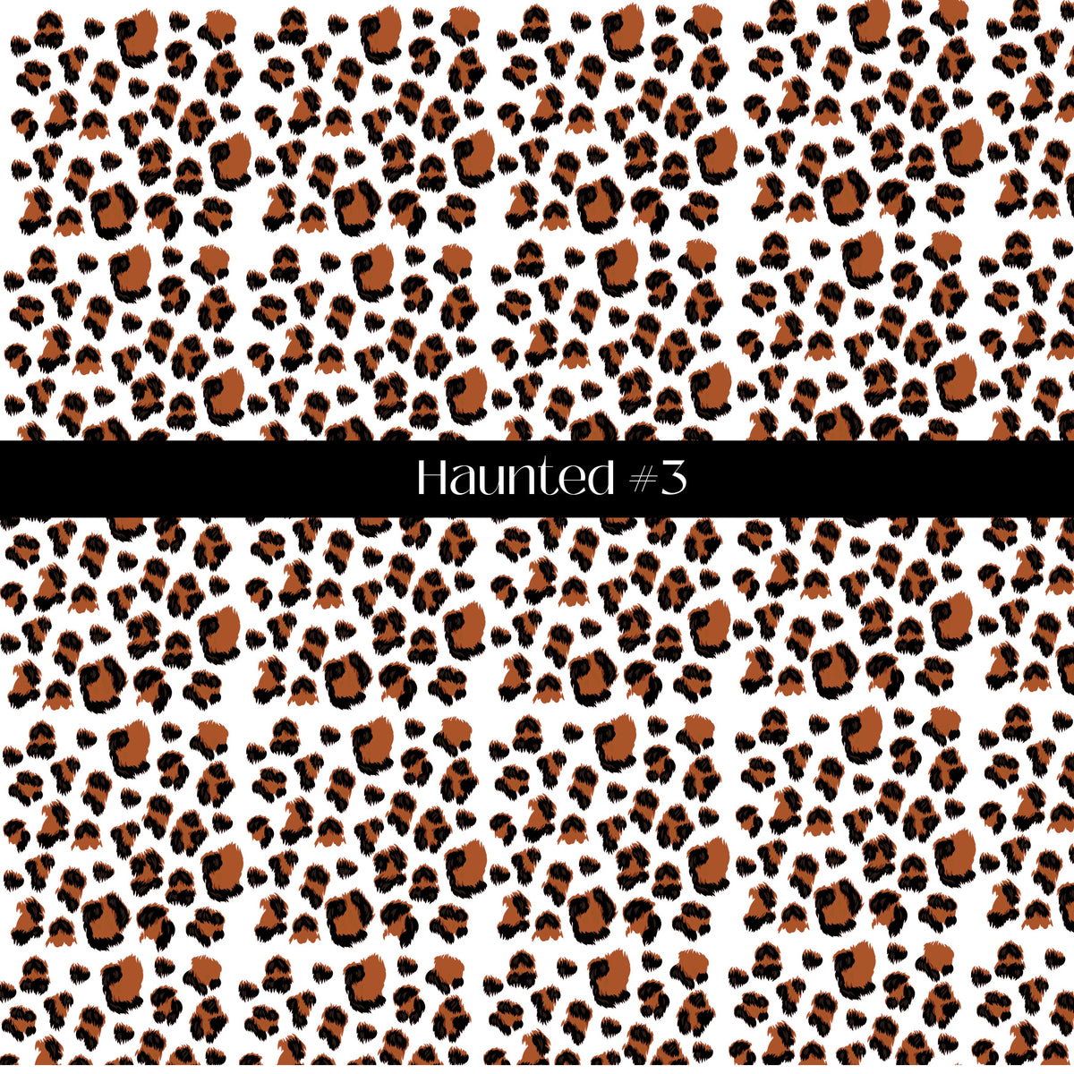 Haunted Collection Bats, ghosts and leopard UV DTF Decal Sheet 3 Designs
