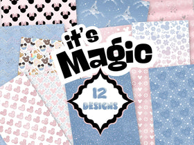 It's Magic Vinyl collection- 12x12 vinyl sheets-12 designs available