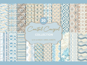Coastal Cowgirl Collection Vinyl collection- 12x12 vinyl sheets-20 designs available