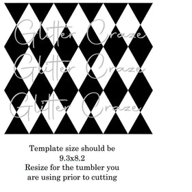 Argyle 20oz Straight Template SVG