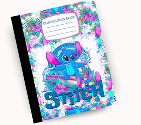 Stitch vinyl composition notebook wrap