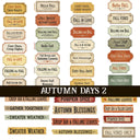 Autumn Days UV DTF Decal Sheets 2 Designs