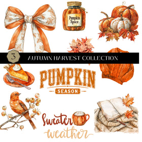 Autumn Harvest Collection UV DTF Decal Sheets- 3 Designs