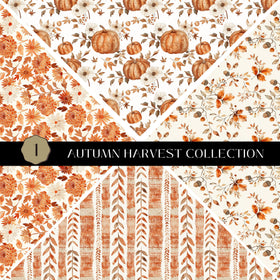 Autumn Harvest precut Vsplit 12x12 vinyl sheet 2 Designs