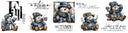 Autumn Snowmen UV DTF Bucket and jar wraps