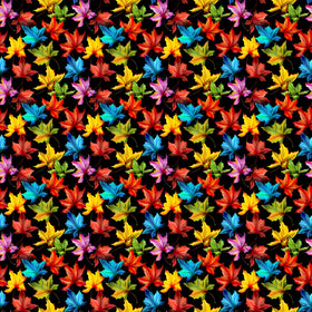 Neon Autumn On Black - Adhesive Vinyl