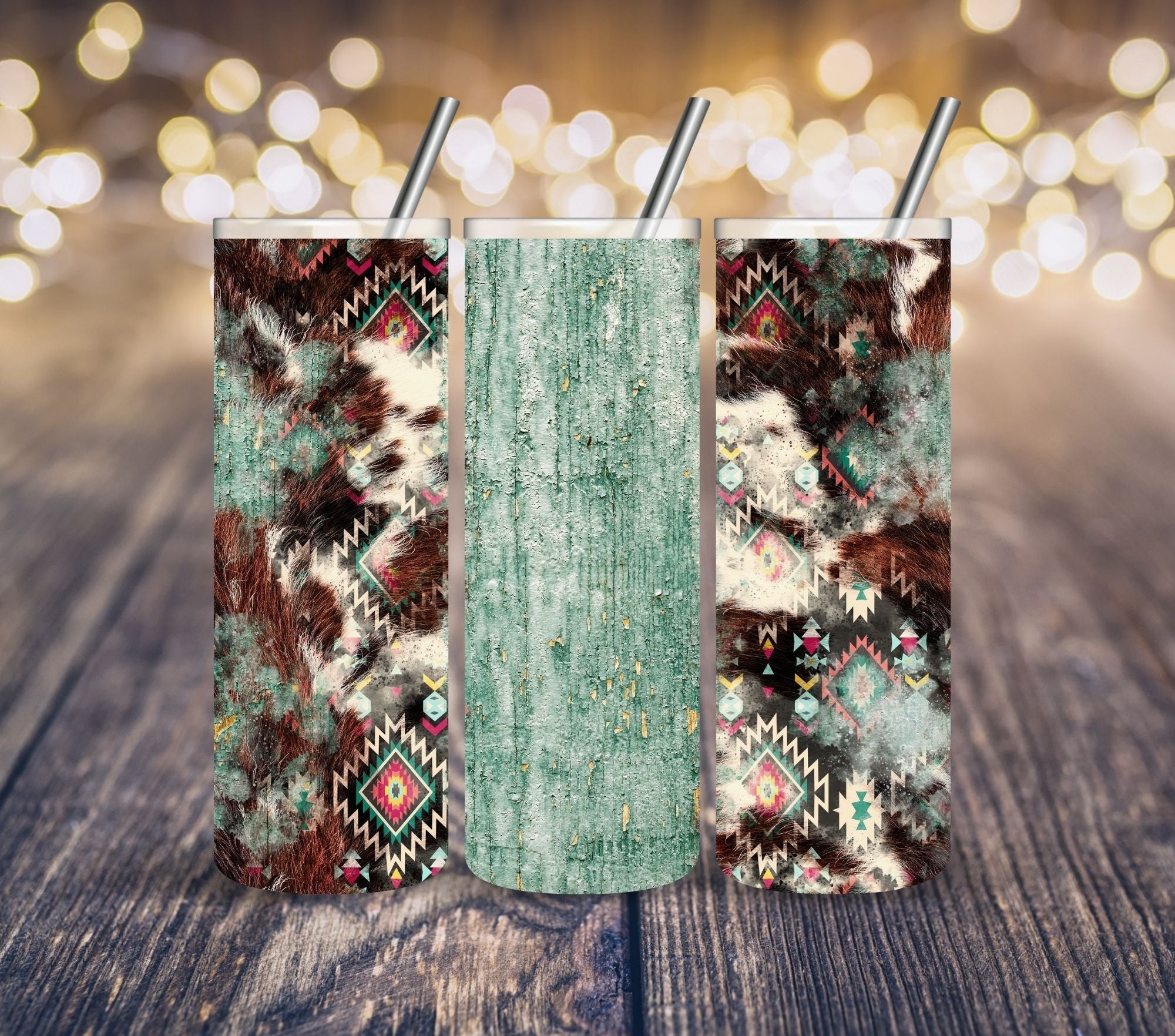 Aztec Cowhide Vinyl Tumbler wrap – Kraft Craze
