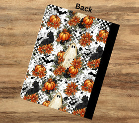 Spooky Ghost vinyl composition notebook wrap