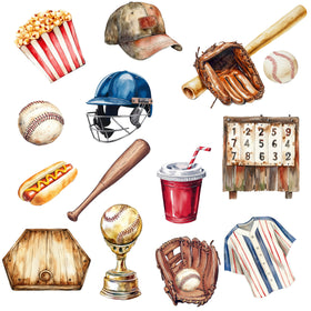 Baseball UV DTF Decal sheet