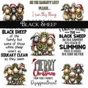 Black sheep UV DTF Decal Sheets