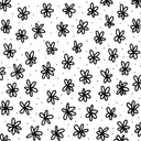 Doodle Flowers UV DTF Decal sheets- 10x10 sheet 10 color  options