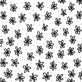 Doodle Flowers UV DTF Decal sheets- 10x10 sheet 10 color options