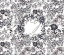 Black and White Fancy Floral 20 oz Skinny Download JPEG