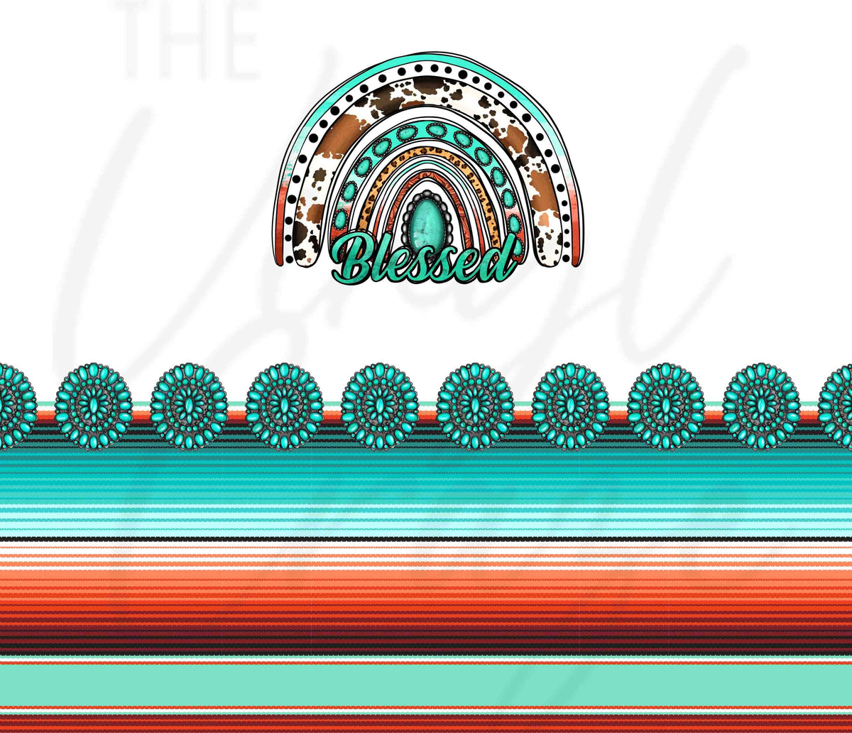 Blessed Serape Wrap and Decal JPEG Download