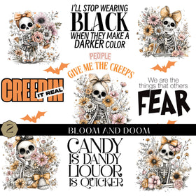 Bloom and Doom Collection UV DTF Decal Sheets- 2 Designs
