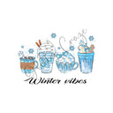 Blue Winter UV DTF Decals 13 Designs to choose from