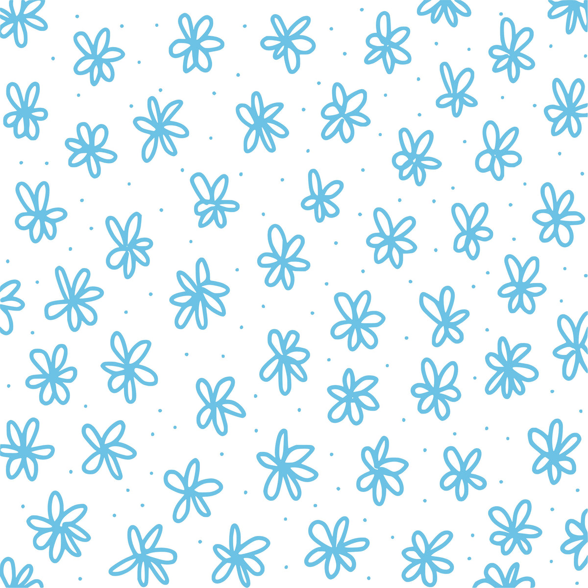 Doodle Flowers UV DTF Decal sheets- 10x10 sheet 10 color  options