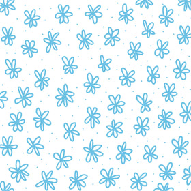Doodle Flowers UV DTF Decal sheets- 10x10 sheet 10 color options
