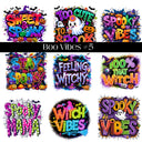 Boo Vibes Collection UV DTF Decal Sheets- 5 Designs